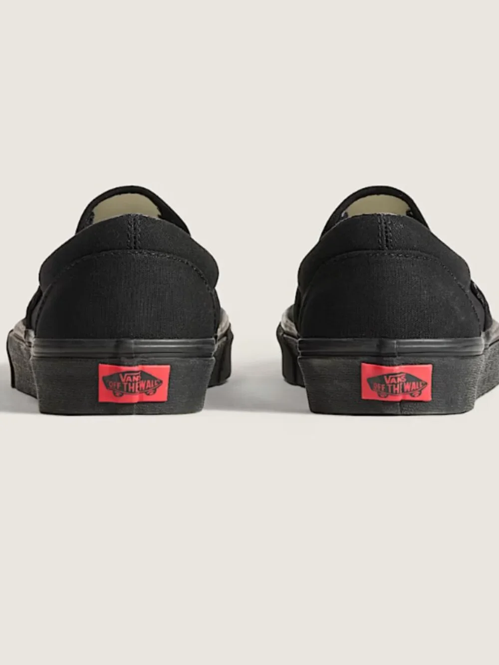 Black Vans Classic Slip-On Shoe (Men 7.5 Women 9)